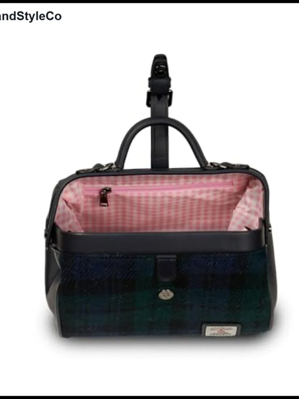 Doctor Satchel Bag Harris Tweed Vegan Leather